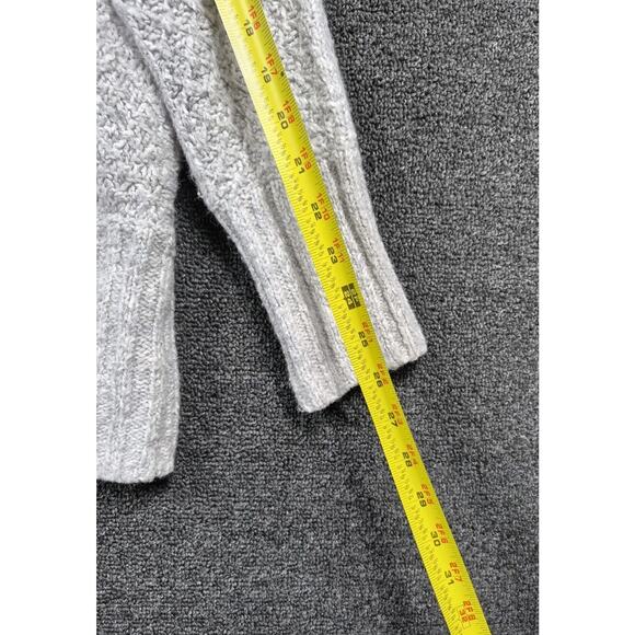 Angel of the North Knit Open Front Cardigan Sweater Womens XS Gray Oversized - Picture 8 of 8